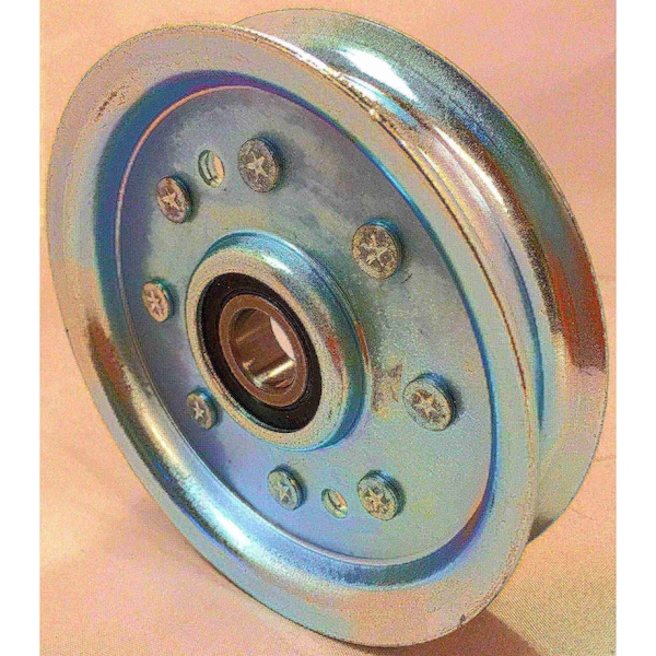 Terre Products Flat Idler Pulley - 4'' Flat Dia. - 5/8'' Bore - Steel 31400075 - main